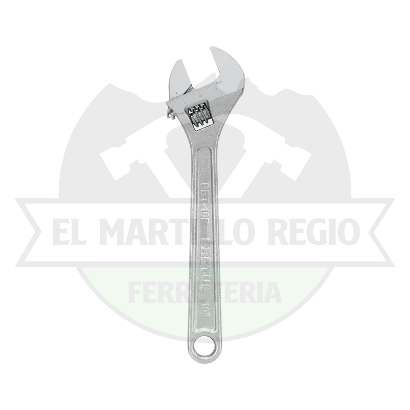 LLAVE AJUSTABLE (PERICO) 10" CROMADA