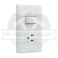 PLACA ARMADA CONTACTO E INTERRUPTOR SENCILLO
