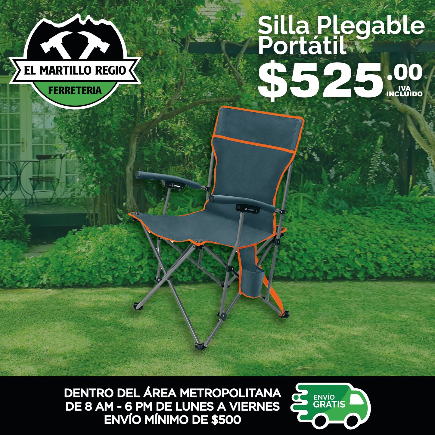 SILLA PLEGABLE PORTÁTIL